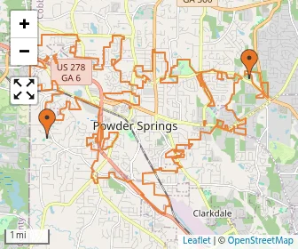 Area schools map
